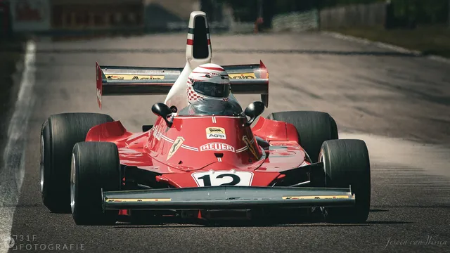 Niki Lauda's Ferrari 312T V12 F1 on Circuit Zolder, BE